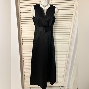 Talbots petites Elegant Black Sleeveless Dress